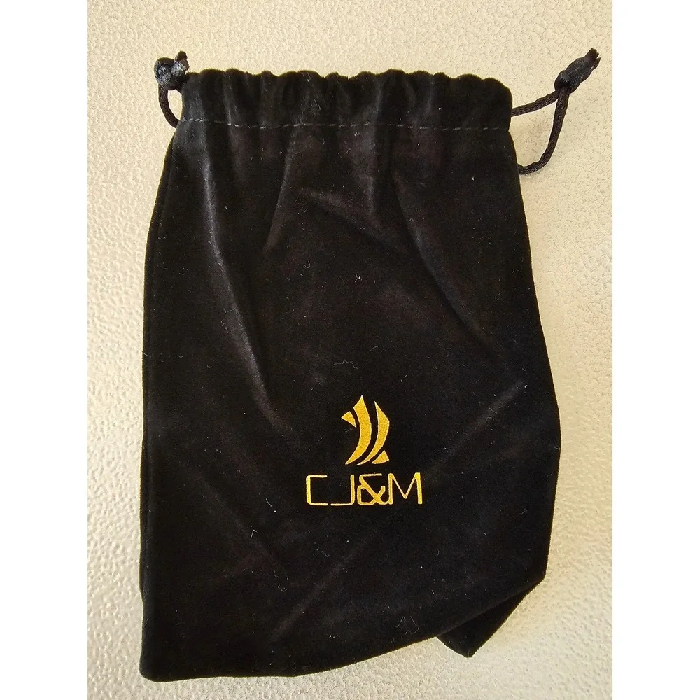 CJ&M Teacher Appreciation Bookmark Stainless Steel Tassel Gift Pouch Black Slvr